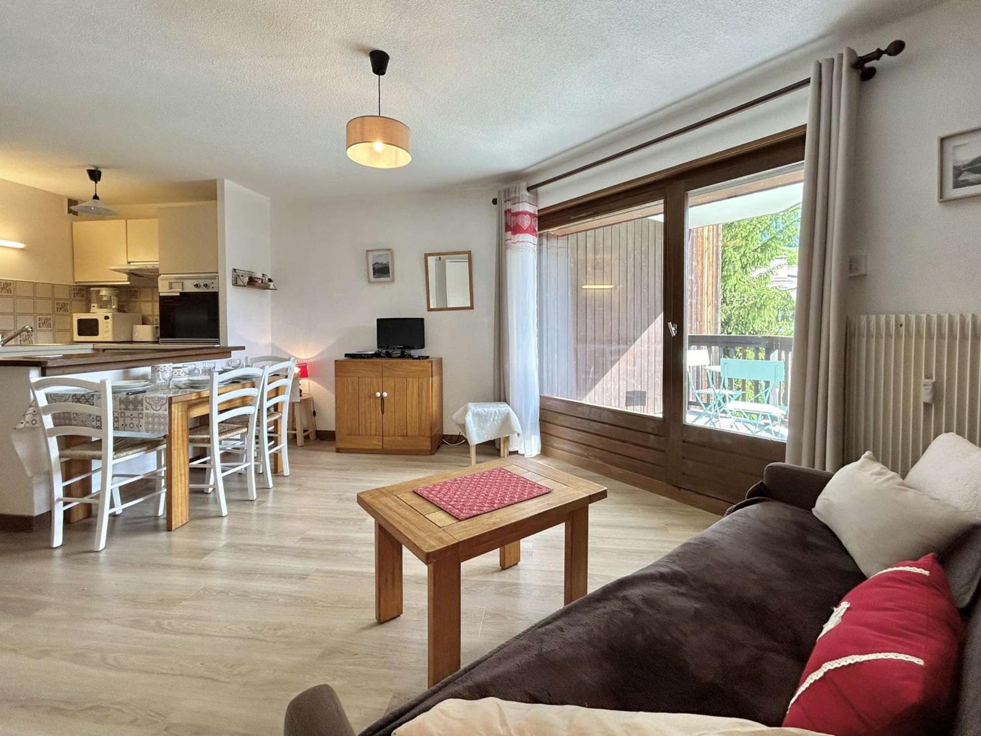 Studio Avec Piscine Chauffee, Tennis & Balcon - 4 Couchages A Megeve - Fr-1-597-14 외부 사진