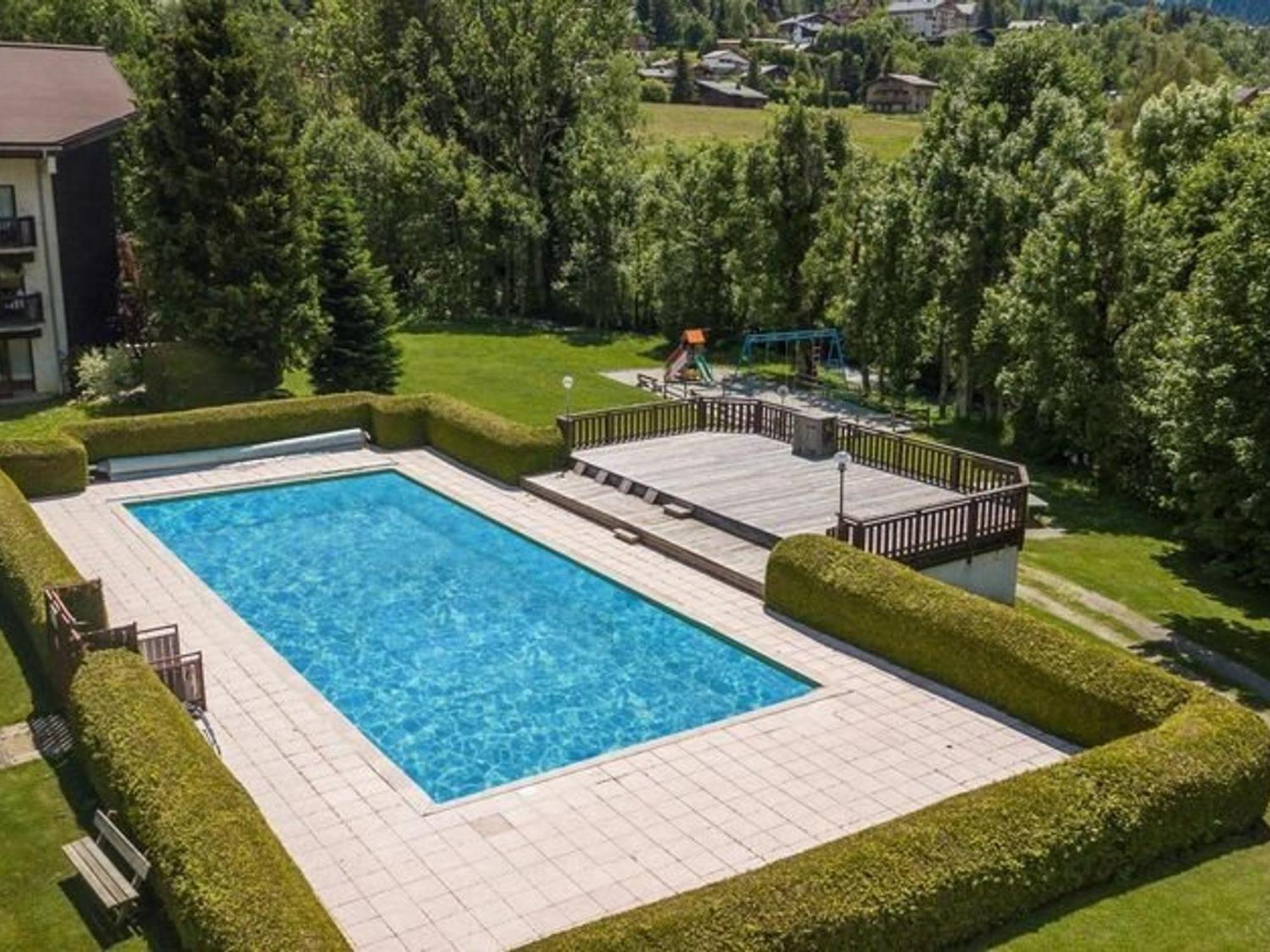 Studio Avec Piscine Chauffee, Tennis & Balcon - 4 Couchages A Megeve - Fr-1-597-14 외부 사진