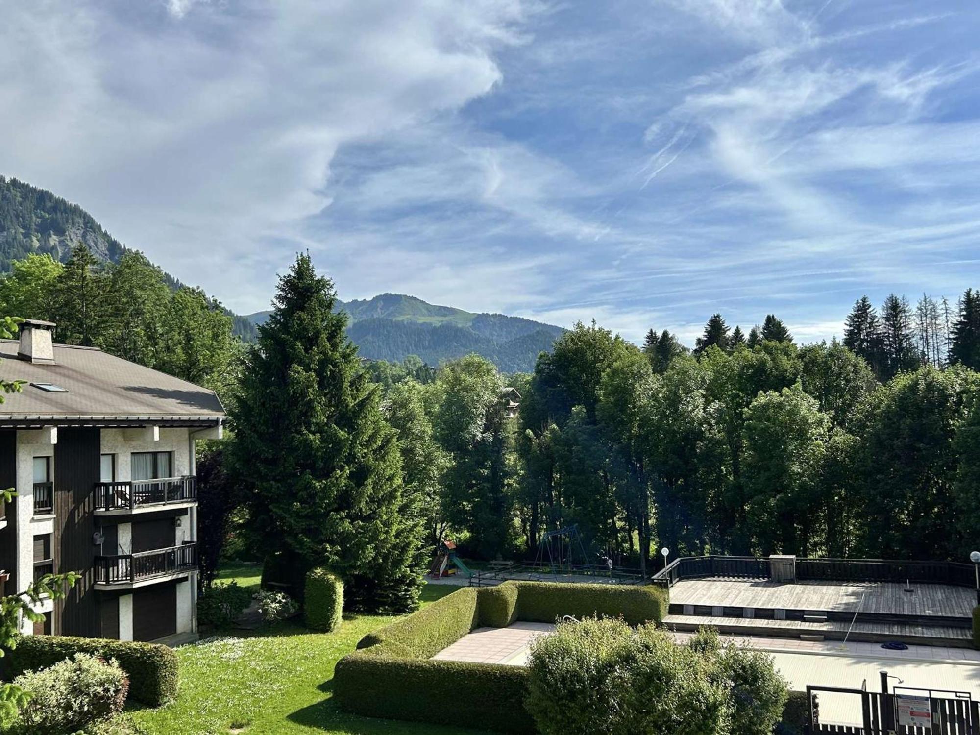 Studio Avec Piscine Chauffee, Tennis & Balcon - 4 Couchages A Megeve - Fr-1-597-14 외부 사진